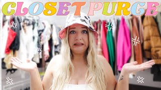 it's MASSIVE CLOSET PURGE time... (come declutter with me!)