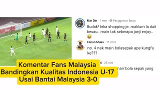 Download lagu Malaysian Fans Compare Indonesia U-17 Quality After 3-0 Rout of Malaysia U-17