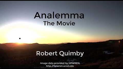 Analemma: The Movie. 3 Year Time-Lapse Footage of the Sun Traversing the Earth