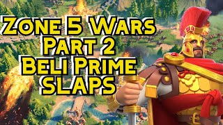 Beli Prime Is AWESOME | Zone 5 Wars Cont'd | 2975 v 4 Kingdoms | Rise of Kingdoms