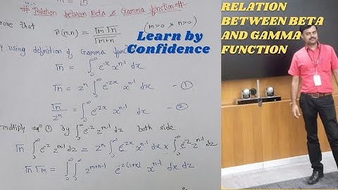 3 Relation between beta and Gamma Function in hindi