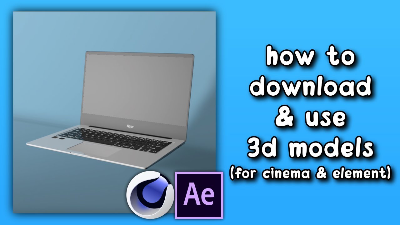  New how to download and use 3D models | cinema 4d \u0026 element 3d