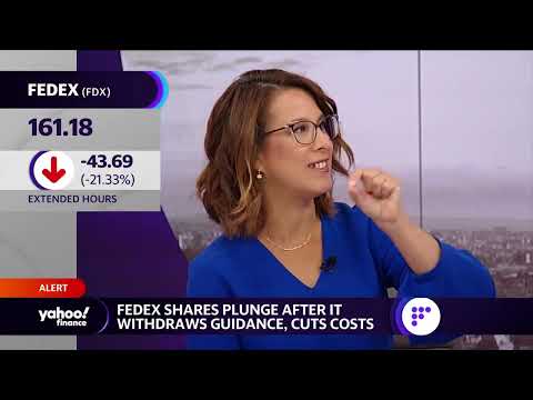 Fedex stock plunges on brutal profit warning