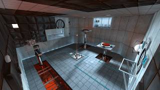 Portal Test Chamber 13: Cubes and Energy Pellets