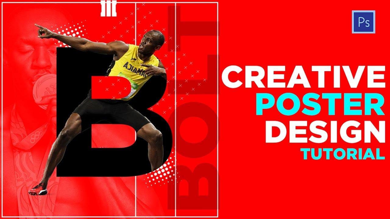 Photoshop Tutorials | Usain Bolt Creative Poster Design By Jaspreet Batra Photography
