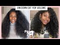 EASY DIY UNICORN CUT FOR VOLUME — CURLY HAIR