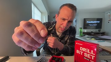 EZARC Countersink Drill Bit Set, 15 PCS Tapered Drill Bits Counter Sink Drill Bit