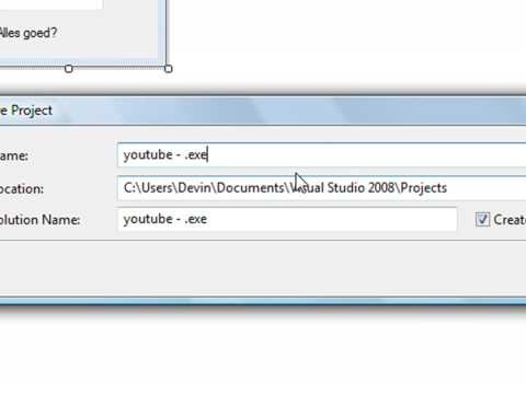 Visual basic 2008 - van project naar exe tutorial