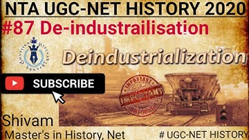 De-industrailisation | Decline of National Industries | Concept Ideas and Terms|UGC Net History 2020