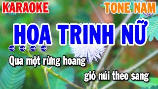 Hoa Trinh Nữ Karaoke Tone Nam Nhạc Sống Rumba Beat Chuẩn 2024 | Thanh Hải Organ