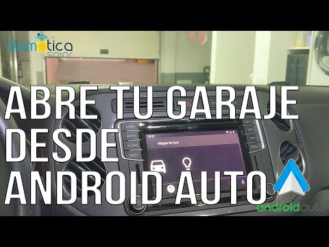 Abre la puerta de tu garaje desde tu coche con Android Auto!!! fácil y simple!