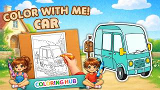 How to Color a Car for Kids Adults Fun and Easy Coloring Pages by ColoringHub