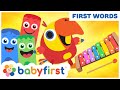 Toddler Learning Video Words w Color Crew & Larry | Baby Learning musical instruments | BabyFirst TV