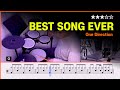 Best Song Ever - One Direction (★★★☆☆) Pop Drum Cover with Sheet Music