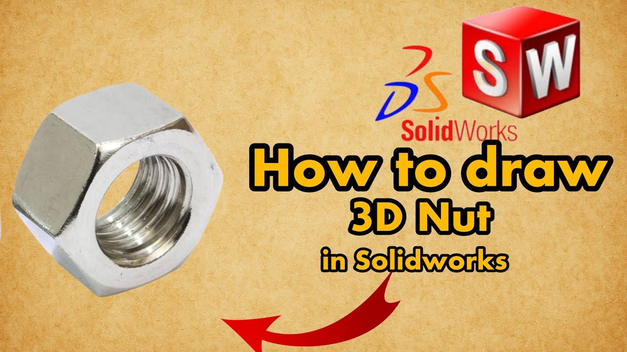 Solidworks Nut drawing tutorial | Asif CADD 