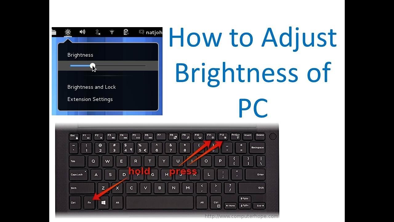 how to change brightness on hp laptop