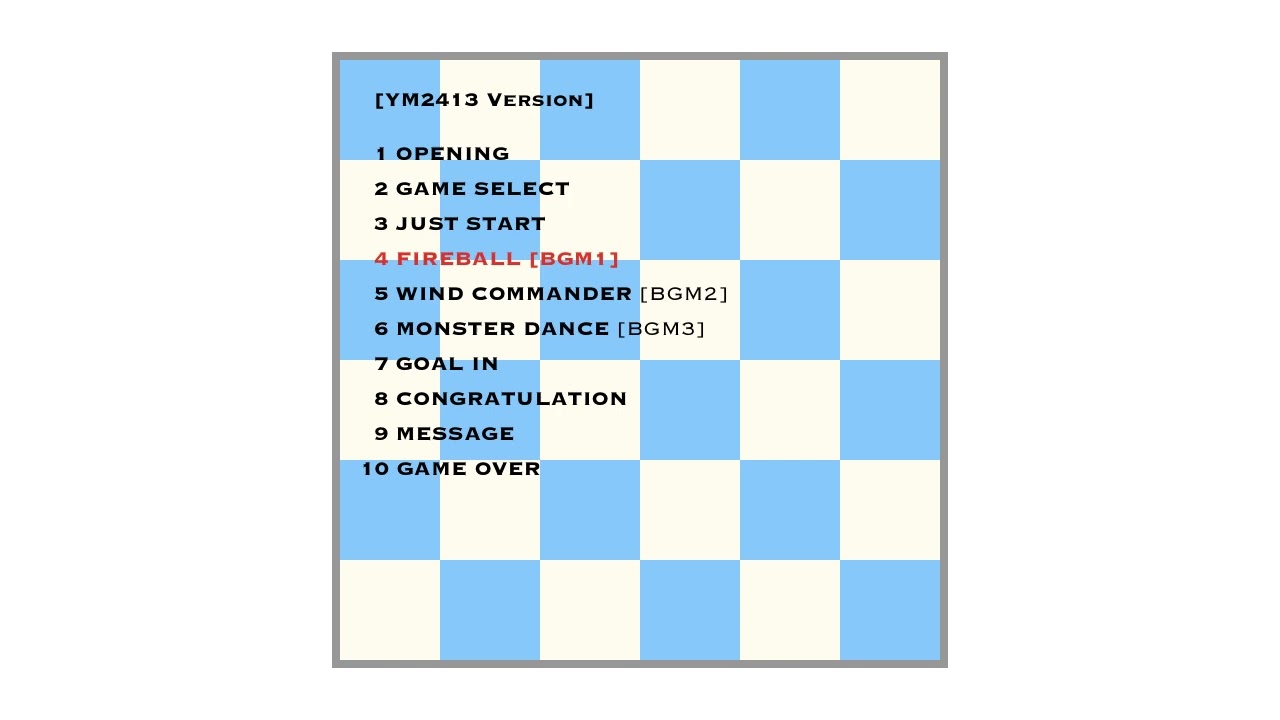 [YM2413] 3D HOT RALLY 全曲集 [FMPAC]