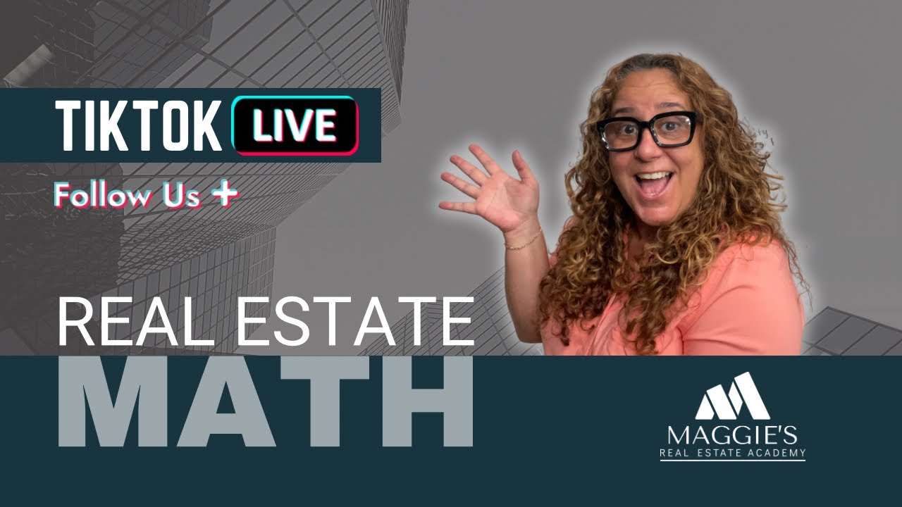 Real Estate Math on the State Exam Practice on TikTok Live with Just