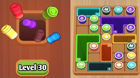 Coffee Drop Wooden Hole Level 30 Gameplay Walkthrough 