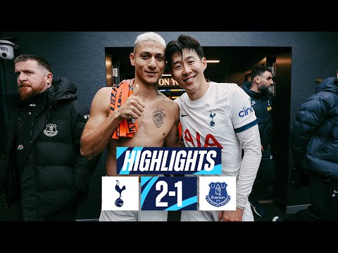 TOTTENHAM HOTSPUR 2-1 EVERTON // PREMIER LEAGUE HIGHLIGHTS // RICHARLISON &amp; SON SECURE CHRISTMAS WIN