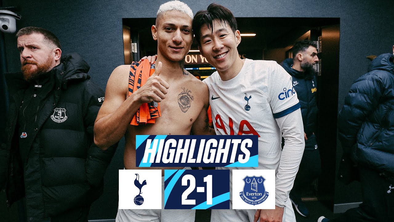 Tottenham 2-1 Everton: Richarlison and Son Heung-min goals help ...