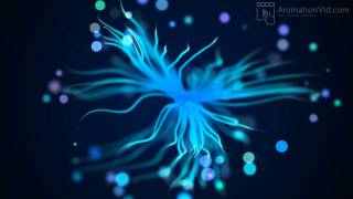 Blue Green Plasma Floating Motion Background