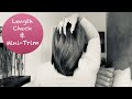 Length Check and Mini-Trim |Healthy Relaxed Hair | Trimming Your Ends At Home