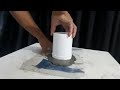 Vaso de cimento DIY em forma de tronco de árvore - Ideias criativas de cimento