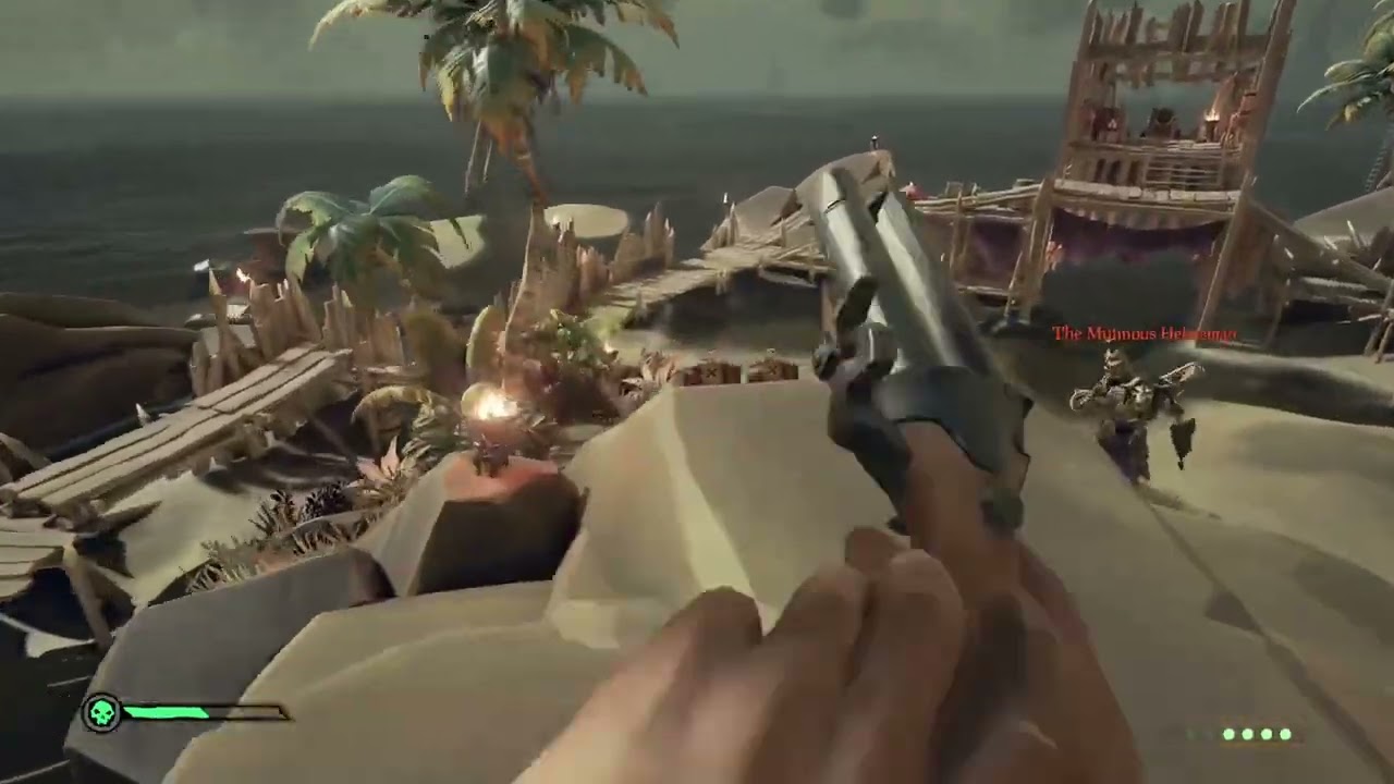 If I go down… I’m taking this whole skelly fort with me! Sea of Thieves