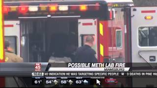 UPDATE: Two in Custody Following Meth Lab Fire