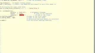 Homology Modelling in LINUX (Modeler 9.10)