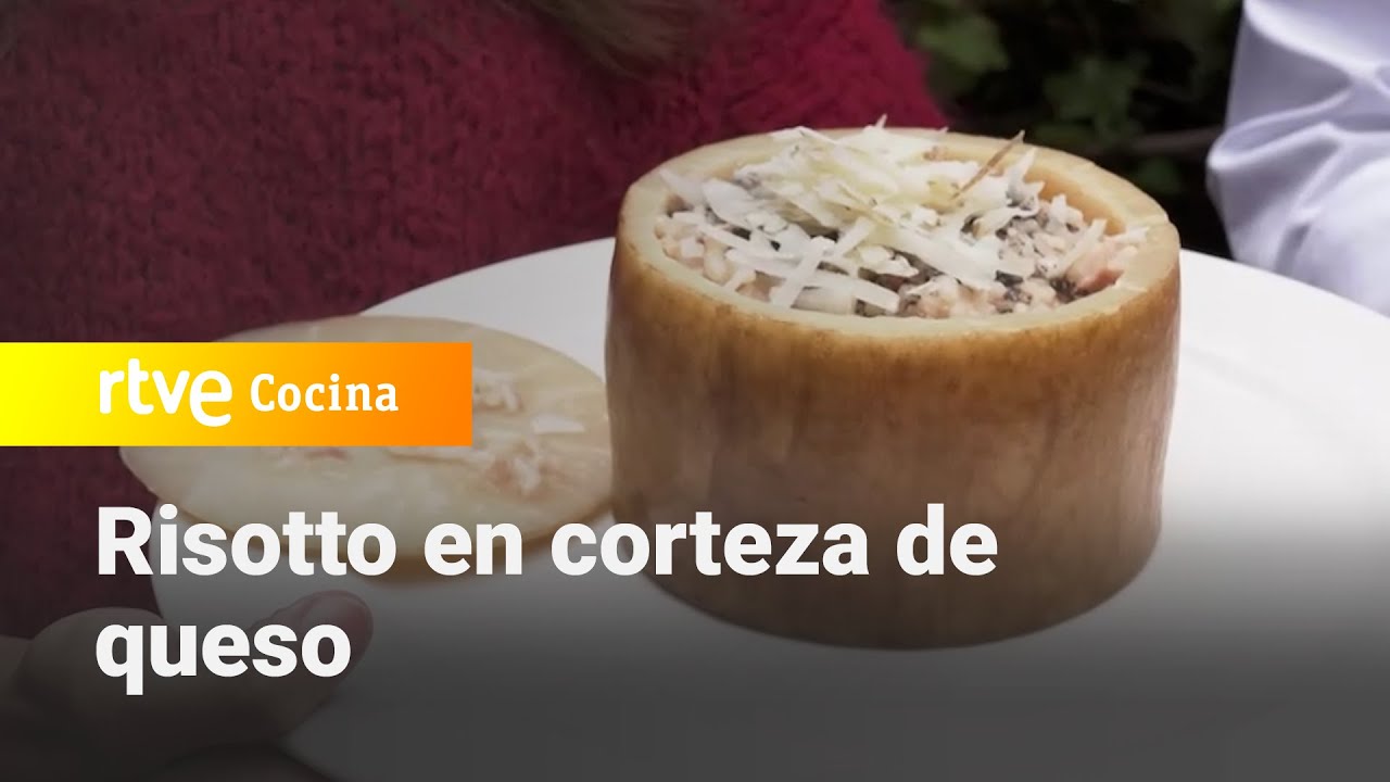 Risotto en corteza de queso - Como Sapiens | RTVE Cocina