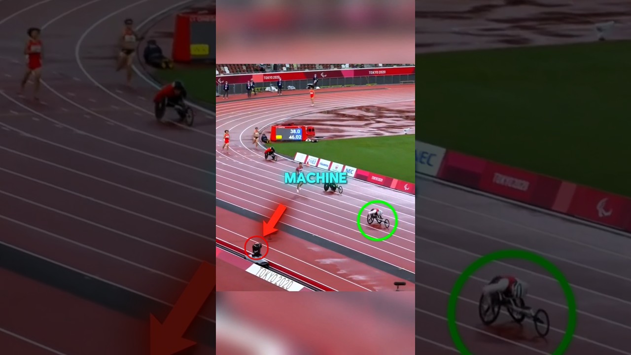 Wheelchair Racer Is Faster Than Cameramachine?😱🫡🔥