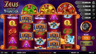 BIG WIN On Zeus God of Thunder Slot Machine From WMS screenshot 2