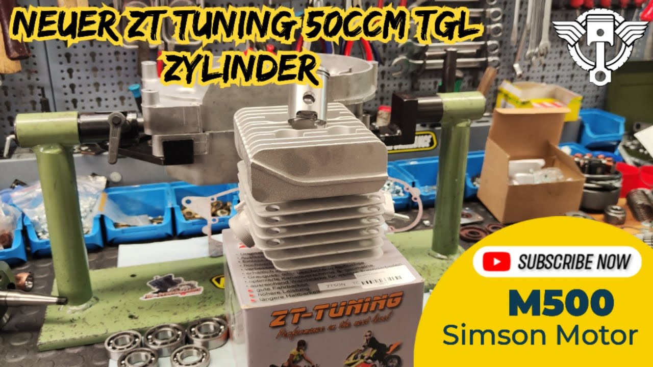Tuning Simson!!! M500 Motor mit 50ccm TGL Zylinder von ZT Tuning