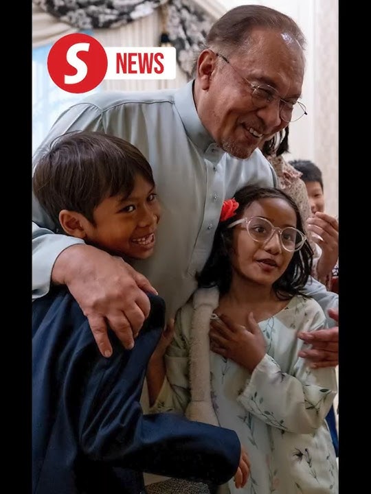 Anwar brings grandkids to office after they complain he's seldom home