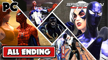 Spider Man Web of Shadows - All Ending (Evil & Good)