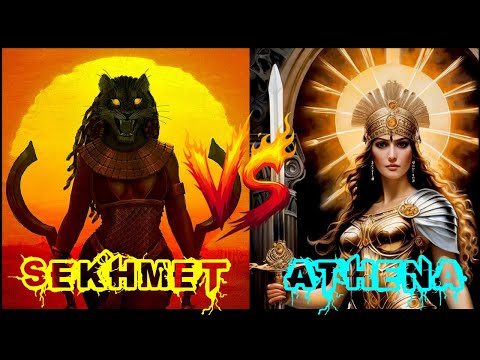EGYPTIAN GODDESS OF WAR SEKHMET VS. ATHENA THE ROMAN GODDESS OF WAR!!