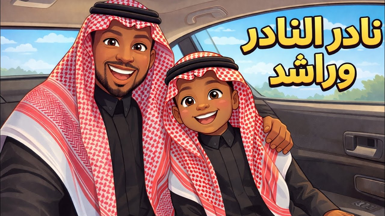 نادر النادر يقضي يوم كامل مع ولده راشد| خرجه للبر🥹🧡