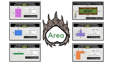 Area Introduction Using Unit Squares