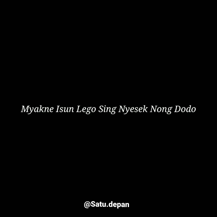 Mentahan lirik lagu WUJUTE ROSO. Voc :  Anggun P.