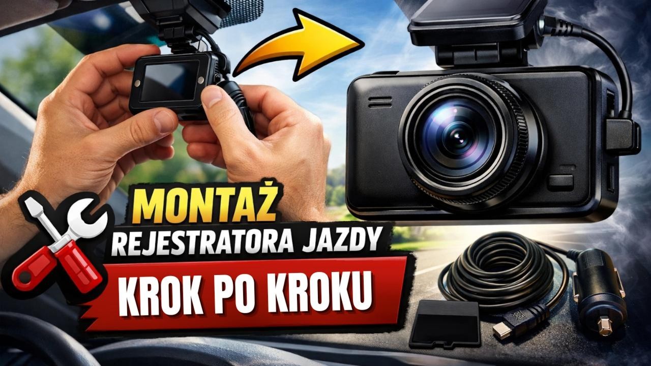 Montaż rejestratora samochodowego z trybem parkingowym 🚗 Krok po kroku  bez cięcia kabli! 