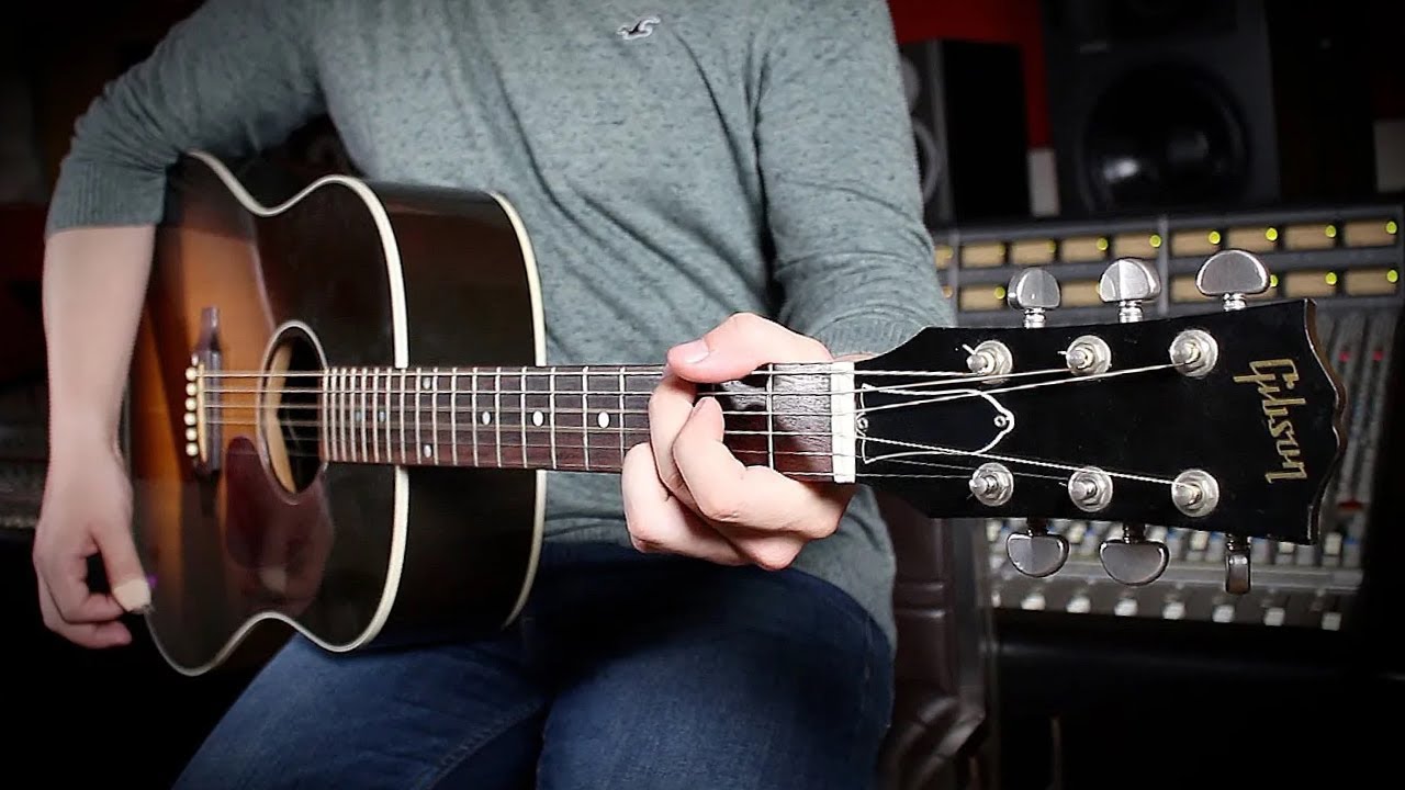Gibson J45 In The Studio Acoustic Guitar YouTube