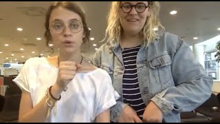 Live Pomme et Safia aéroport - 23.07.2017