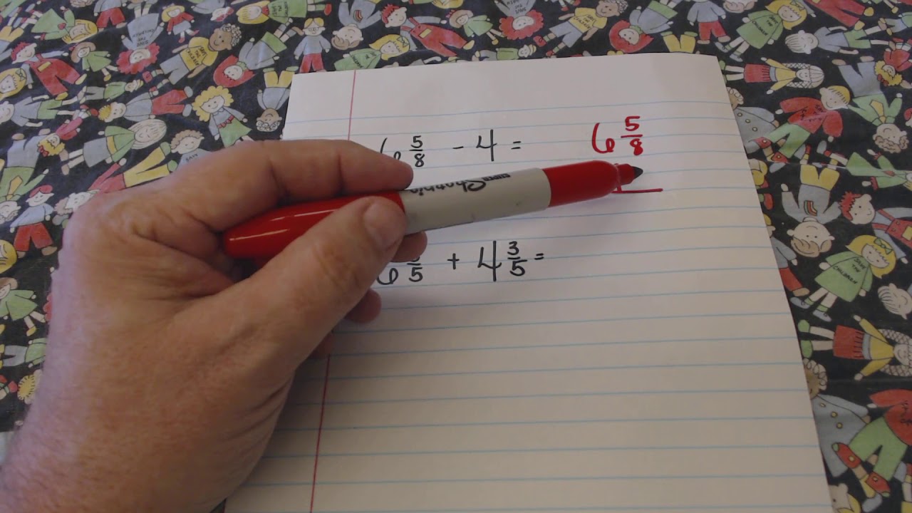 4th Grade | Go Math | 7.7 Add & Subtract Mixed Numbers - YouTube