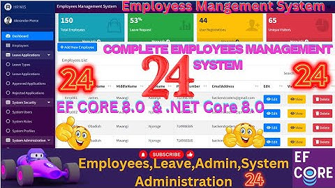 EP 24  Complete Employees Management System With EF Core,MS SQL ASP .NETCORE,MVVM DATA BINDING CRUD💥