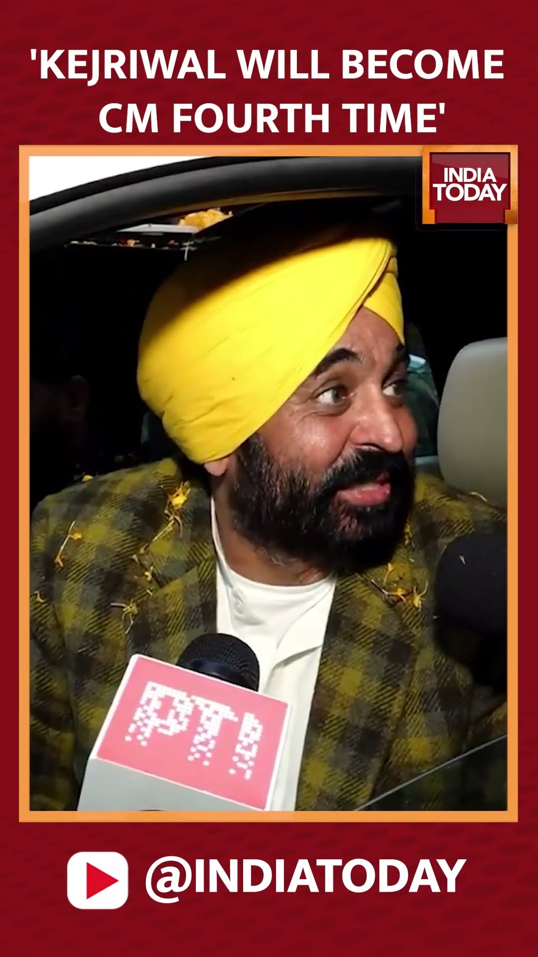 'Arvind Kejriwal Will Become CM Of Delhi For Fourth Time' Says, Punjab CM Bhagwant Singh Mann