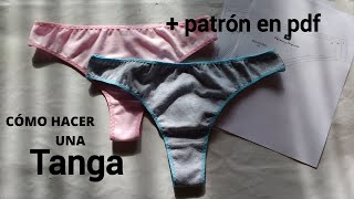 Tutorial + patrón: cómo hacer una tanga