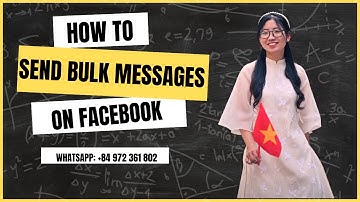 How To Send Bulk Messages on Facebook By One Click | Facebook Marketing Tools