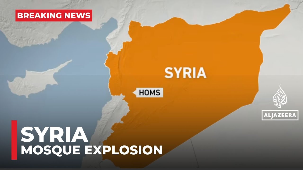 Deadly mosque explosion in Homs, Syria, reports state mediaBreking